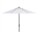 Safavieh 9 ft. Ortega Crank Umbrella - White PAT8001F